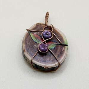 Manzanita Wood Pendant Copper